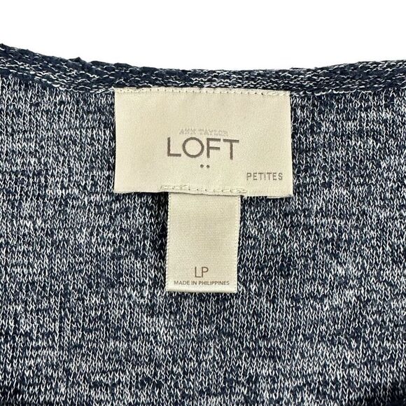 Loft Space Dye Tie Waist Long Sleeve Dress Large - Picture 3 of 5